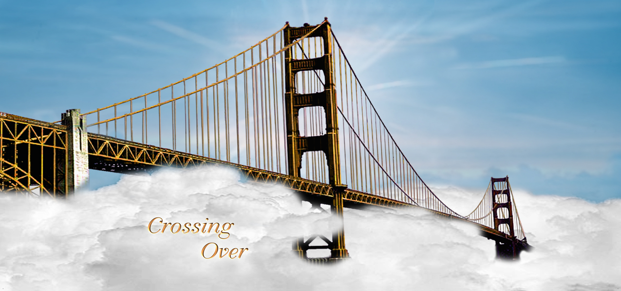Crossing Over Clouds Blue
